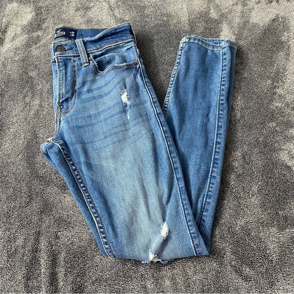 Hollister Extreme Skinny‎ Blue Jeans - Picture 2 of 5